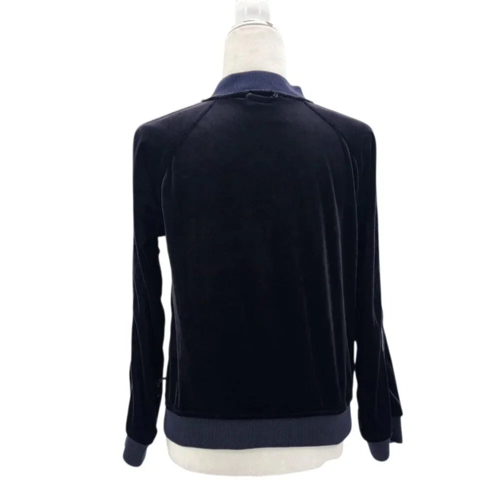 686 Womens Small Jacket Velour Black Zipper Track Track Logo - Picture 5 of 9